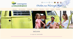 Desktop Screenshot of campingplatz-linkenmuehle.de